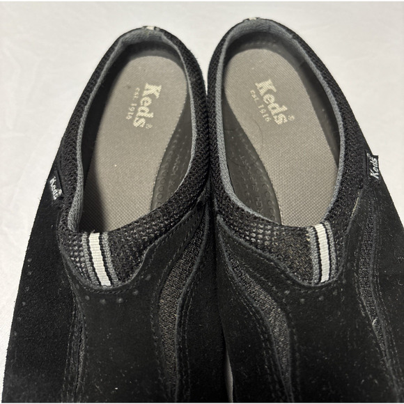 Keds Women's 8 Black Slip On Mule Shoes Clogs Arch Support Basic Staple Neutral - Picture 6 of 7